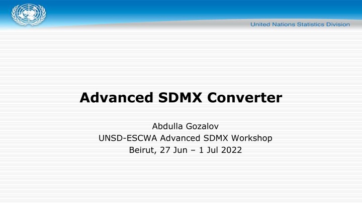 advanced sdmx converter n.w
