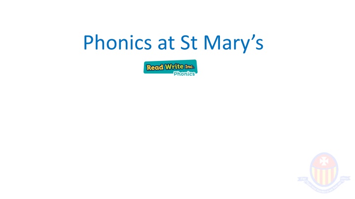 phonics at st mary s n.w