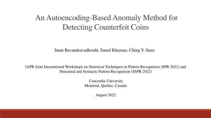an autoencoding based anomaly method n.w