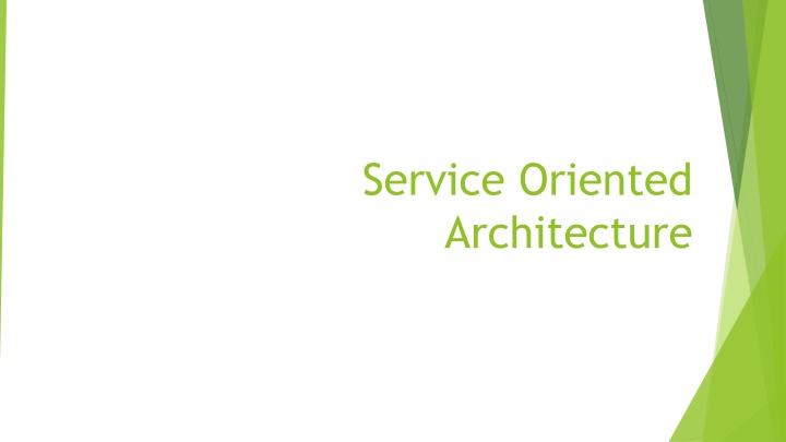 service oriented architecture n.w