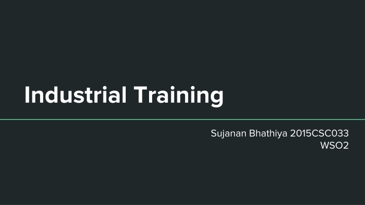 industrial training n.w