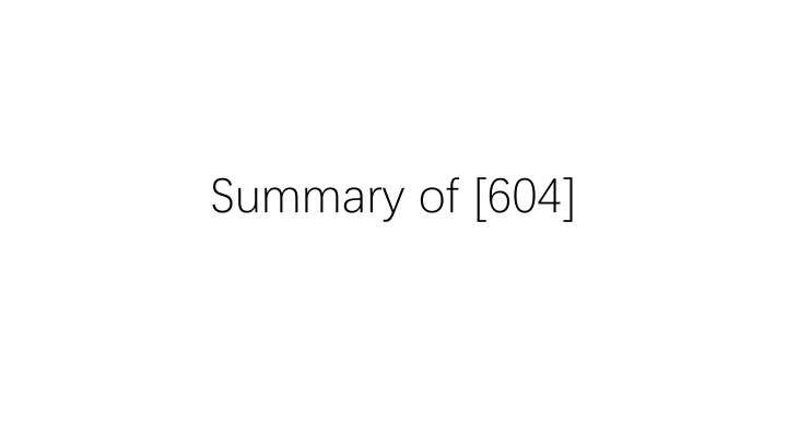 summary of 604 n.w