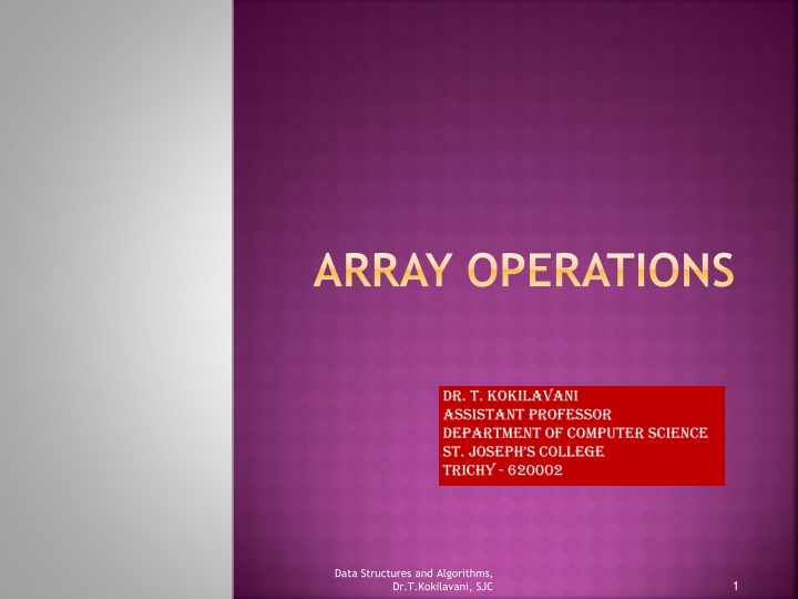 array operations n.w