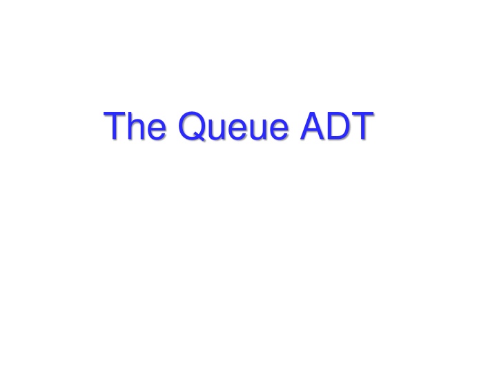 the queue adt n.w