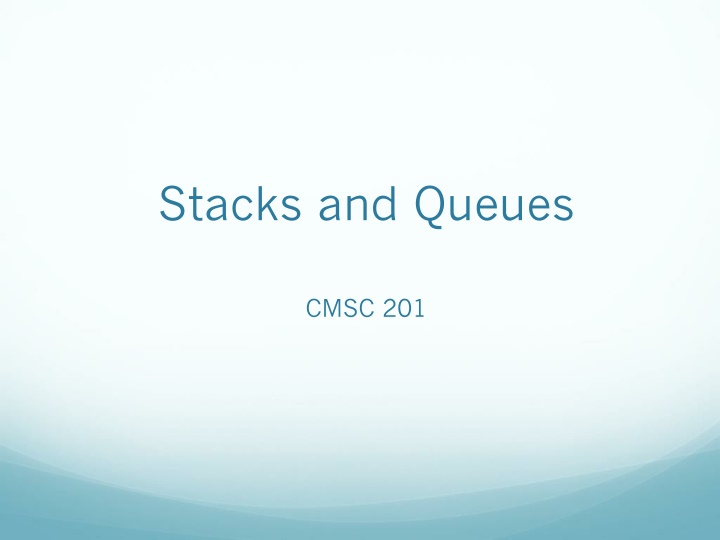 stacks and queues n.w
