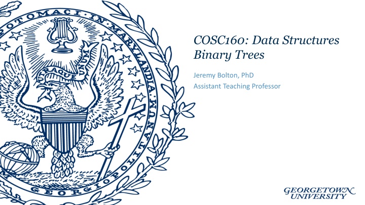 cosc160 data structures binary trees n.w