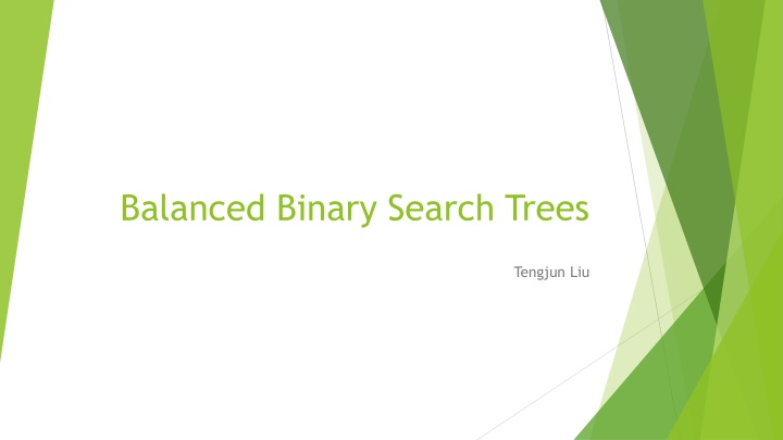 balanced binary search trees n.w