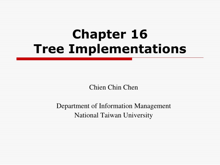 chapter 16 tree implementations n.w