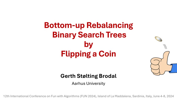 bottom up rebalancing binary search trees n.w