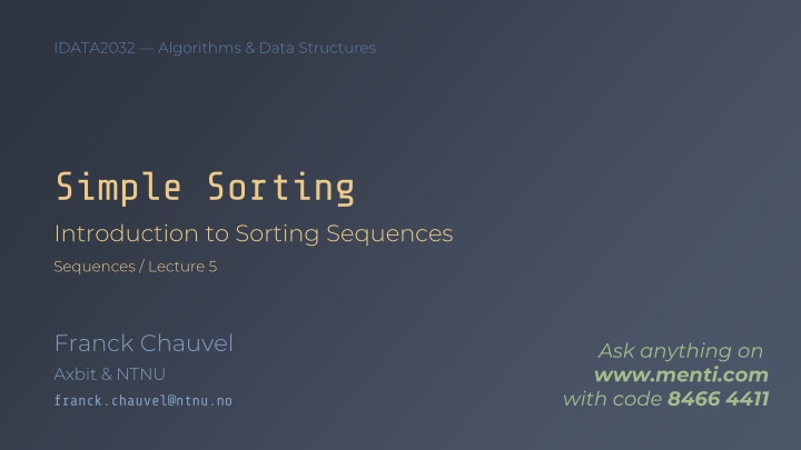 idata2032 algorithms data structures n.w