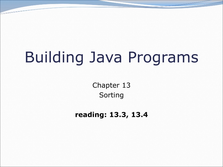 building java programs n.w