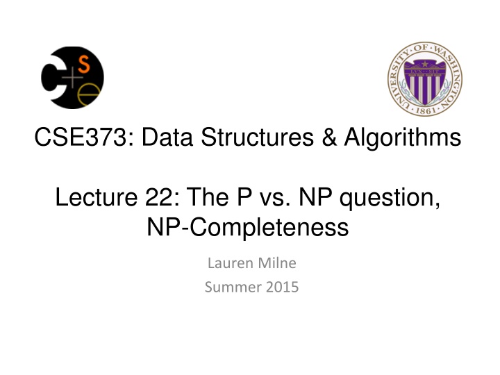 cse373 data structures algorithms n.w