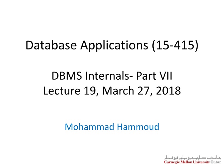 database applications 15 415 n.w