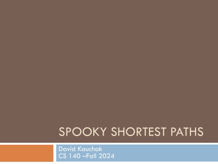 spooky shortest paths n.w