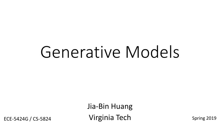 generative models n.w