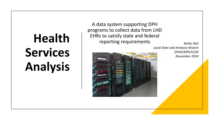 a data system supporting dph programs to collect n.w