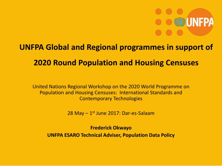 unfpa global and regional programmes in support of n.w