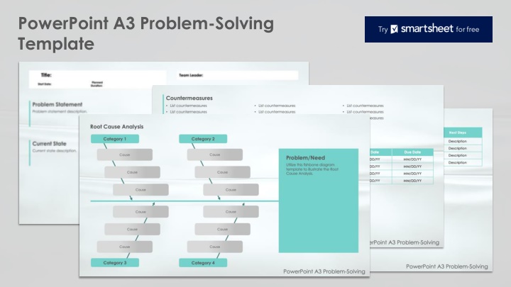 powerpoint a3 problem solving template n.w