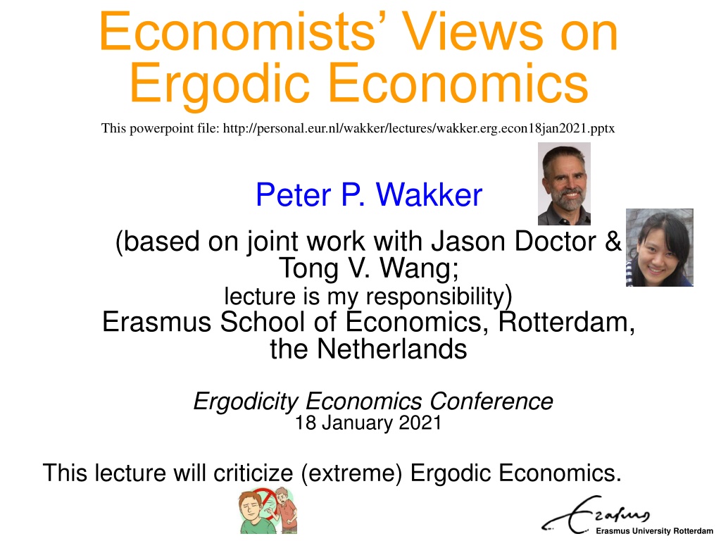 economists views on ergodic economics this n.w