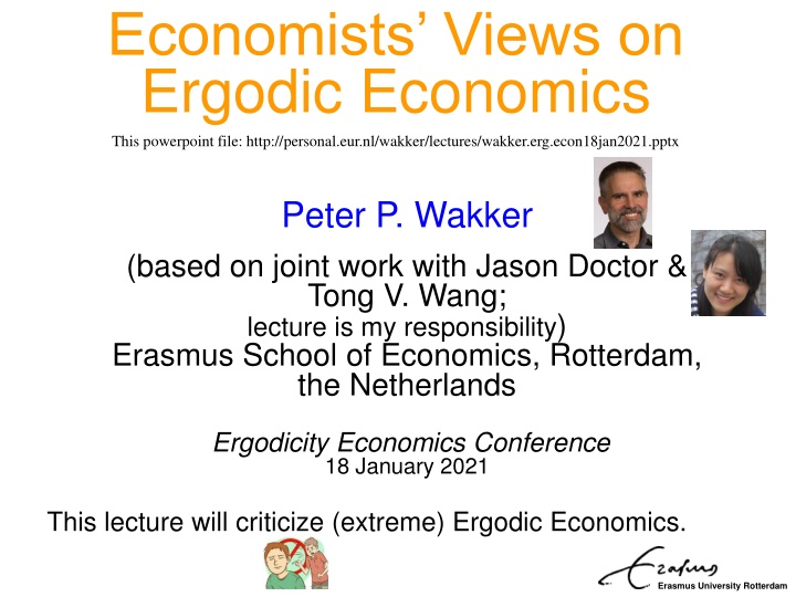 economists views on ergodic economics this n.w