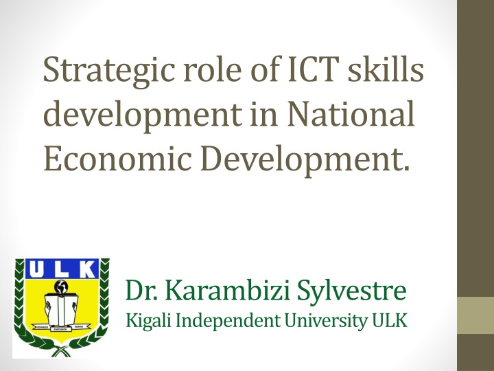 strategic role of ict skills development n.w