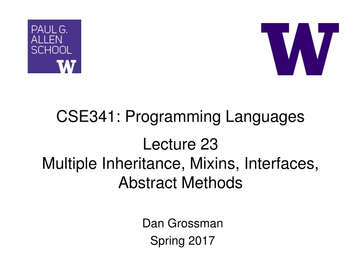 cse341 programming languages n.w