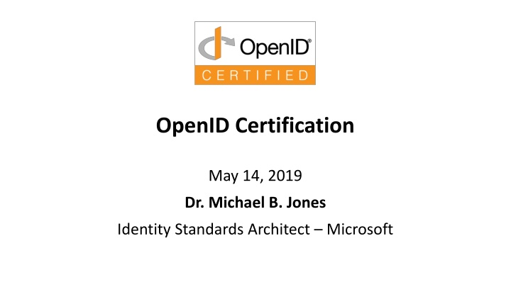 openid certification n.w