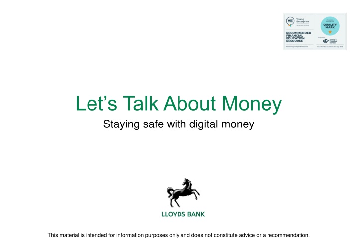 let s talk about money staying safe with digital n.w
