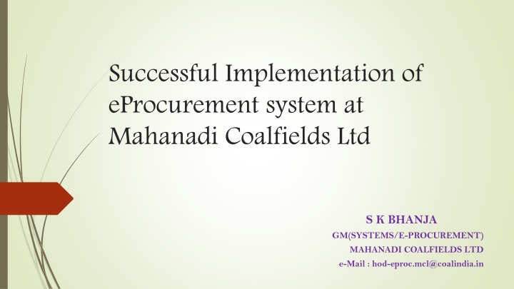 successful implementation of eprocurement system n.w