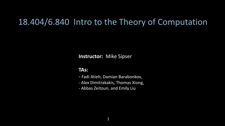 18 404 6 840 intro to the theory of computation n.w