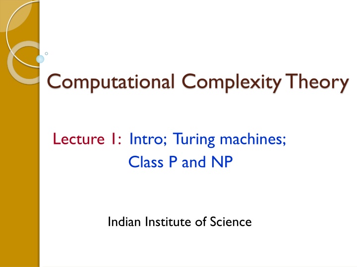 computational complexity theory n.w
