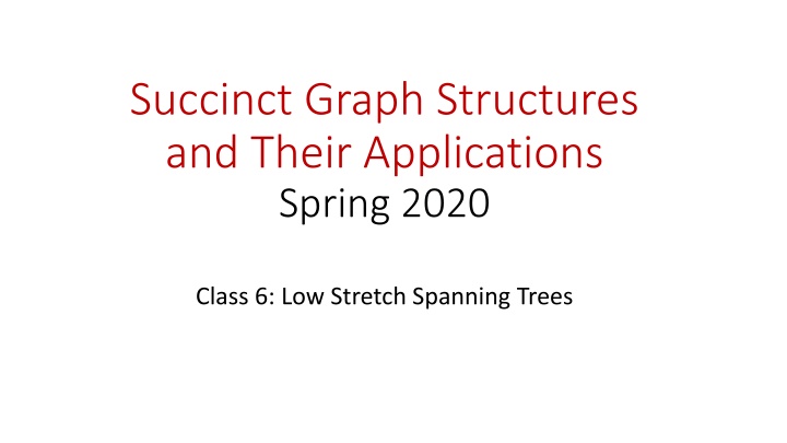succinct graph structures and their applications n.w