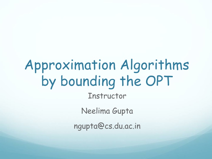 approximation algorithms by bounding n.w