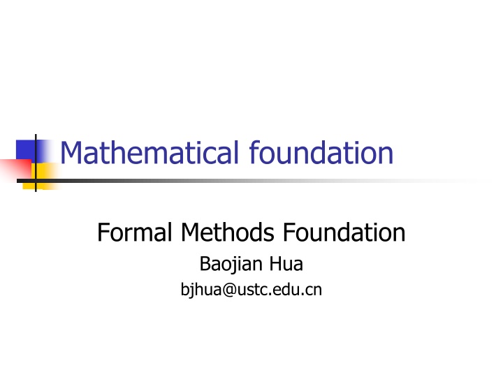mathematical foundation n.w