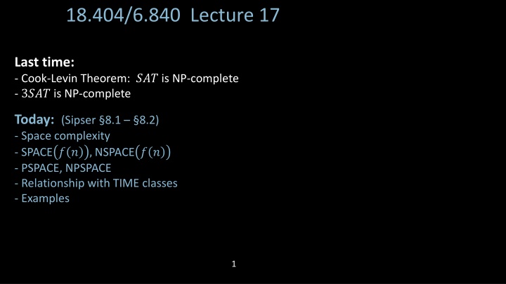 18 404 6 840 lecture 17 n.w