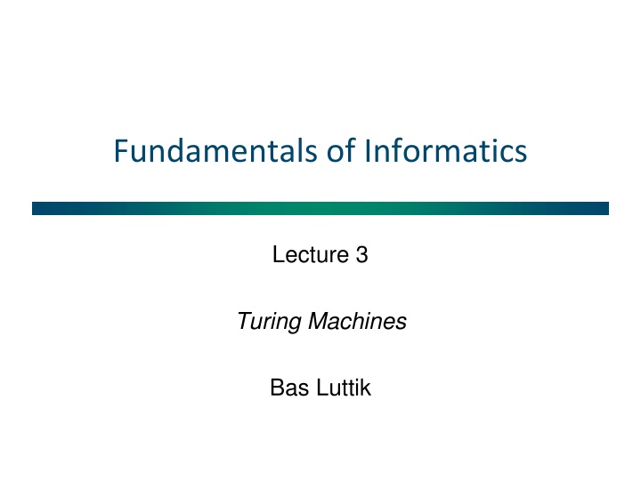 fundamentals of informatics n.w