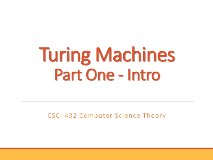 turing machines turing machines part one part n.w