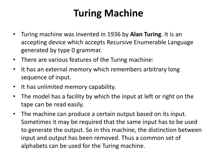 turing machine n.w