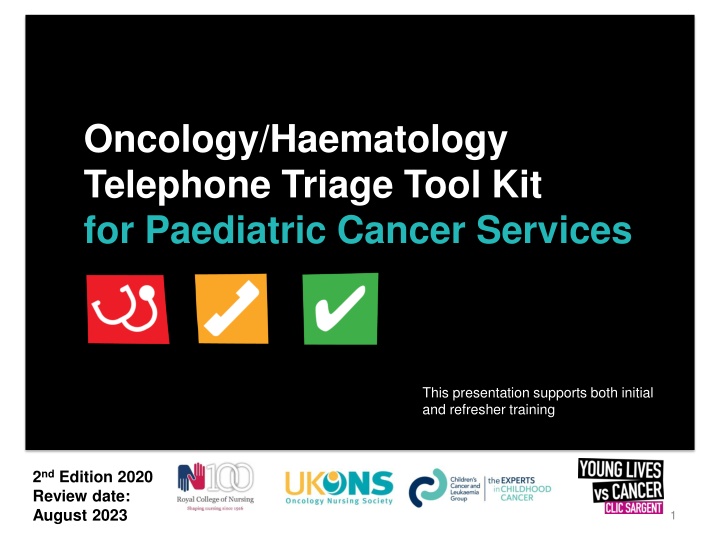 oncology haematology telephone triage tool n.w