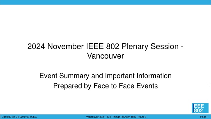 2024 november ieee 802 plenary session vancouver n.w