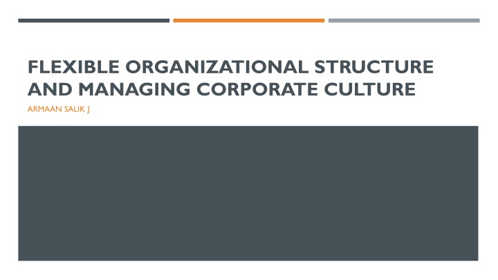 flexible organizational structure and managing n.w