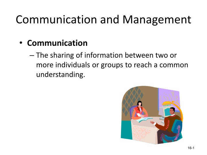 communication and management n.w