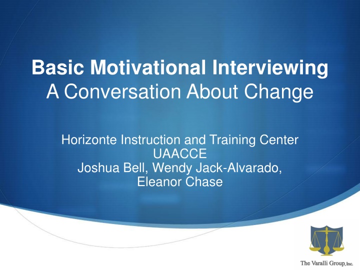 basic motivational interviewing a conversation n.w
