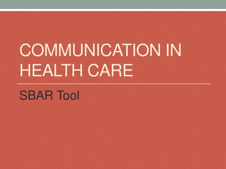communication in health care n.w