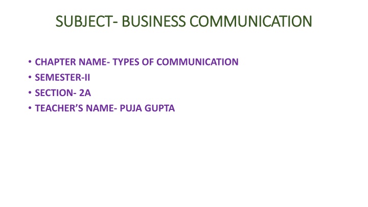 subject subject business communication business n.w