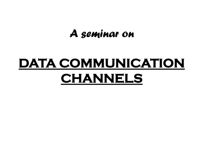 a seminar on n.w