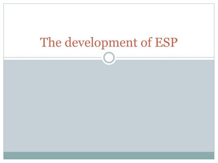 the development of esp n.w
