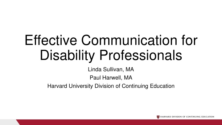 effective communication for disability n.w