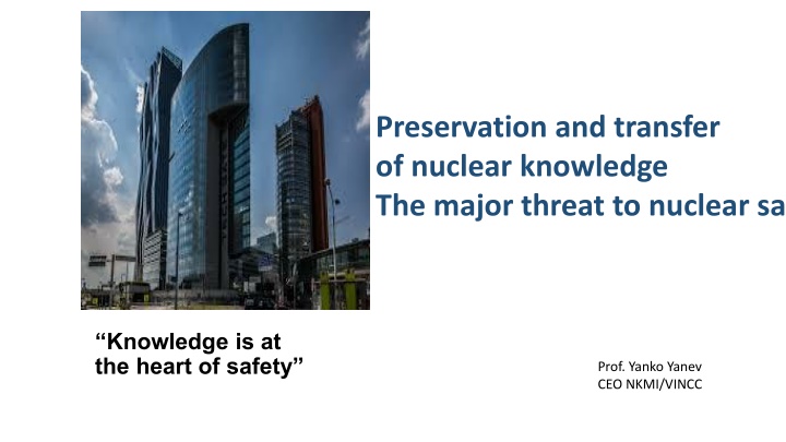 preservation and transfer of nuclear knowledge n.w