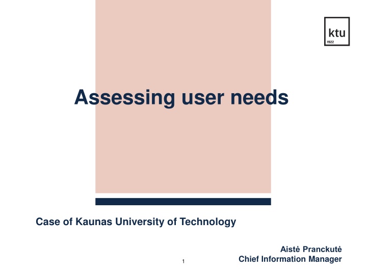 assessing user needs n.w